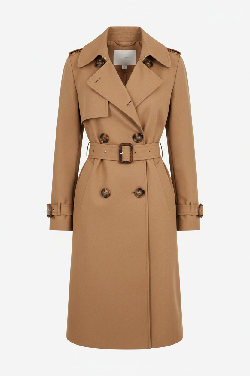 Camel Trench Coat for Women
