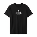 Black Graphic T-Shirt with Minimalist Design for Men