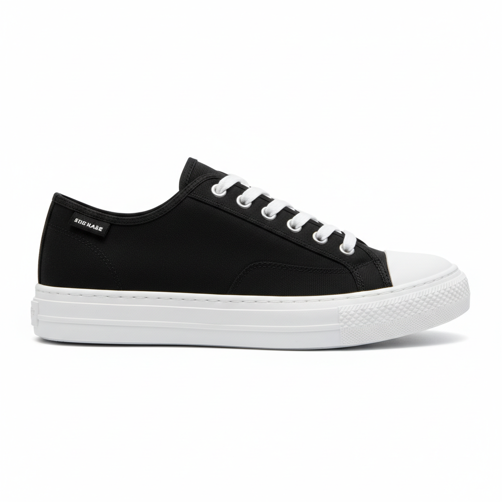 Black Canvas Sneakers Classic