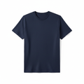 Classic Navy Blue Crew Neck T-Shirt for Men