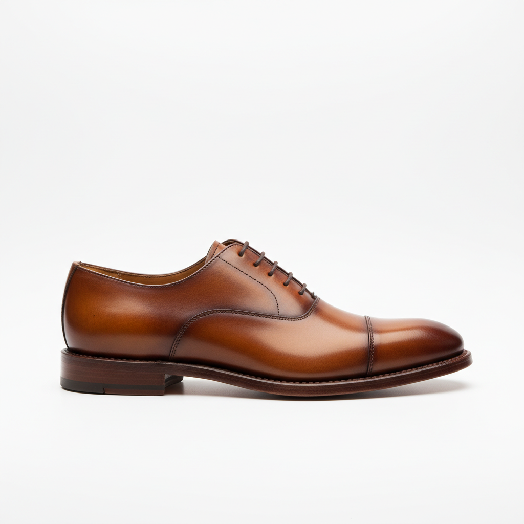 Brown Leather Oxford Shoes Classic Style