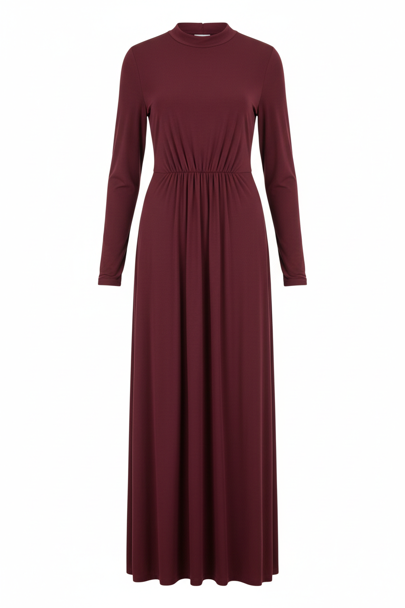 Burgundy Maxi Dress for Women